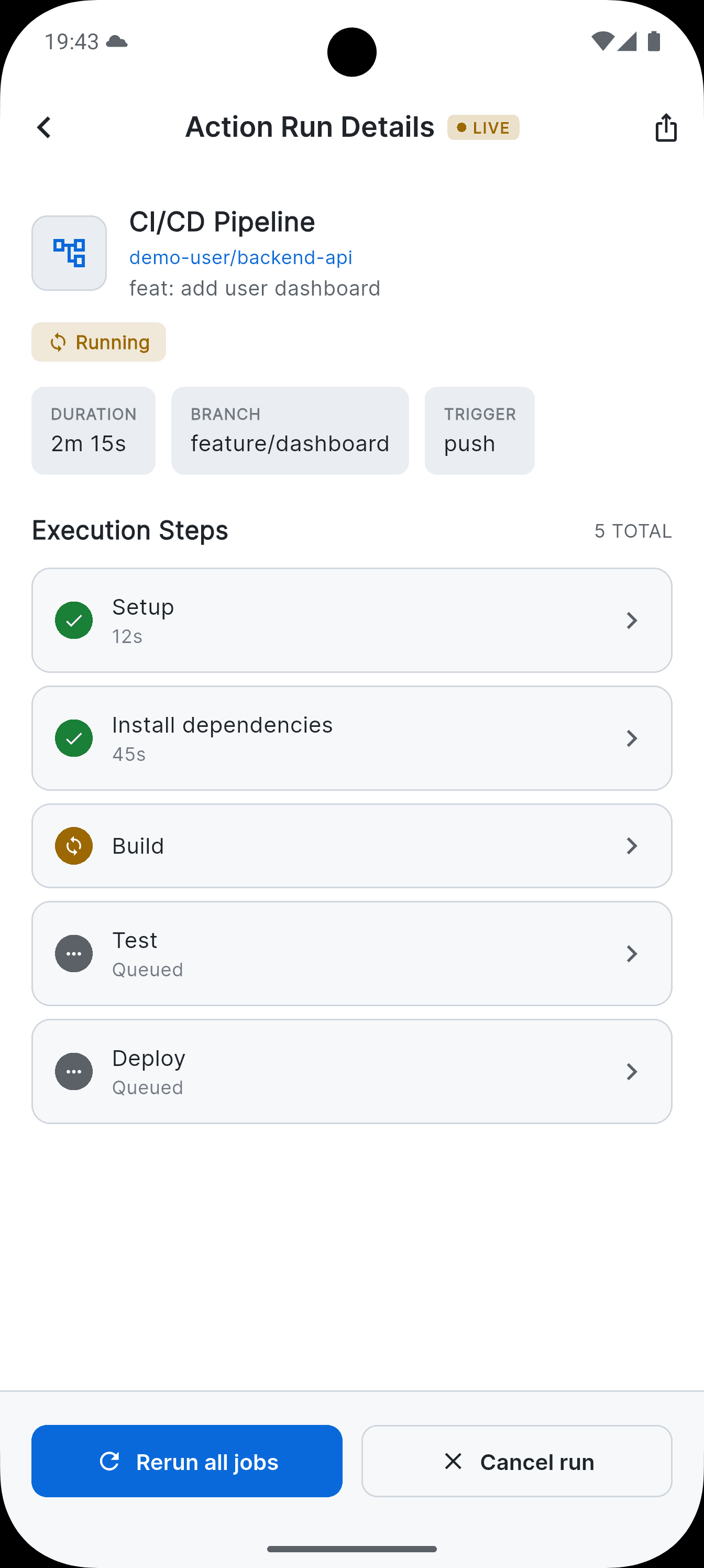 GitFlow - Application de gestion des actions Git screenshot 4