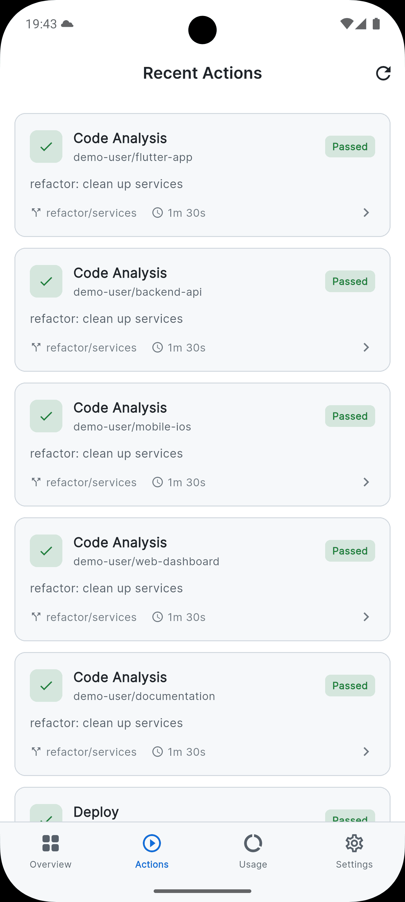 GitFlow - Application de gestion des actions Git screenshot 5