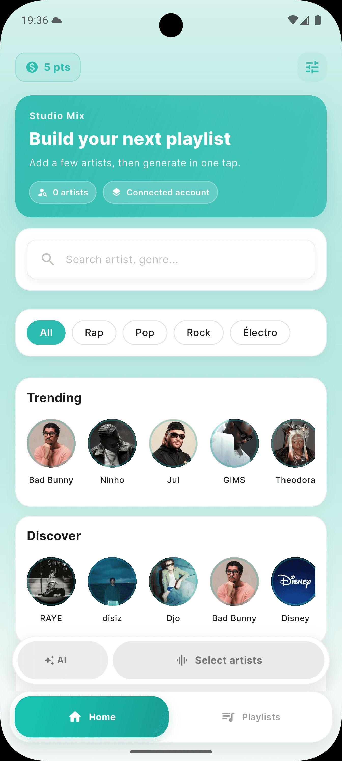 Kodal - Création de playlist musicales basées purement sur les préférences de l'utilisateur screenshot 1