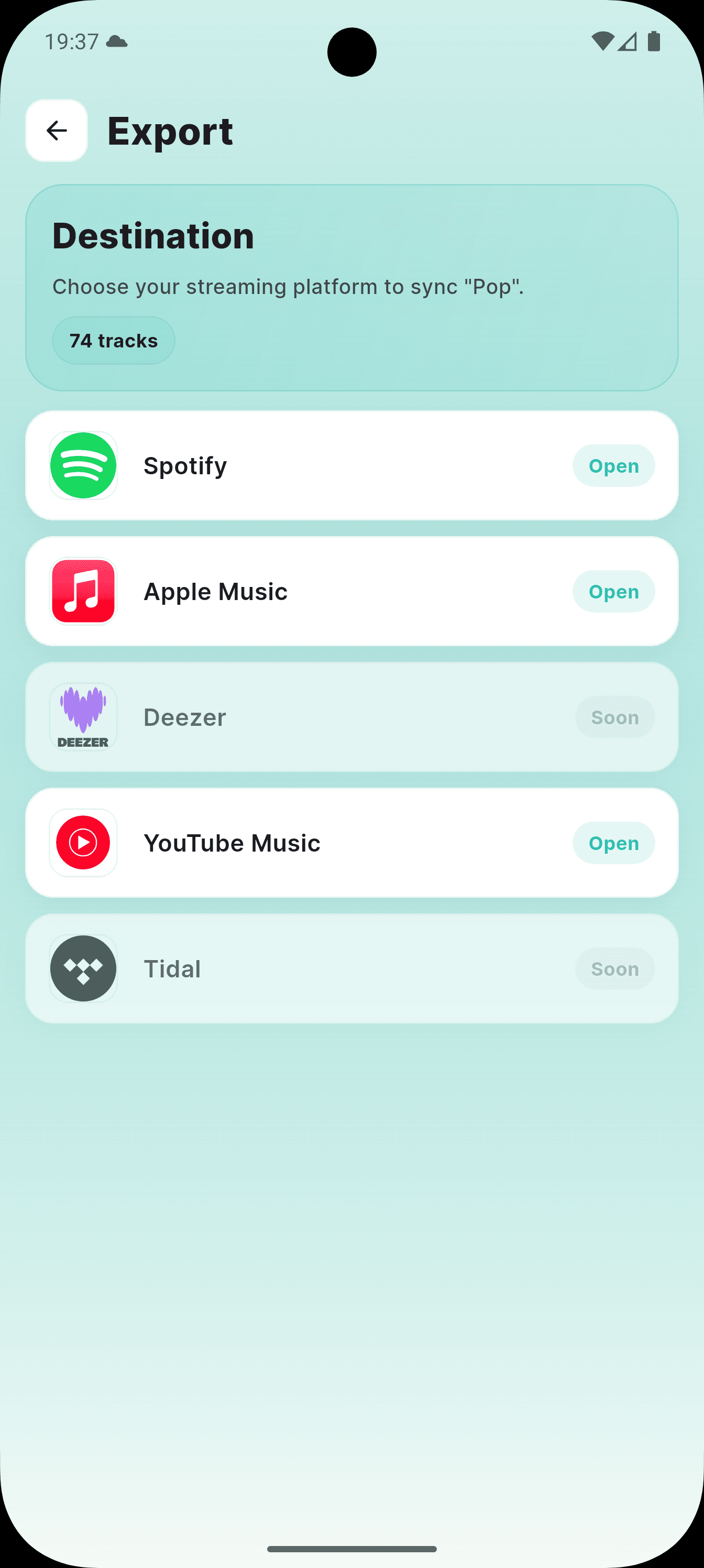 Kodal - Création de playlist musicales basées purement sur les préférences de l'utilisateur screenshot 3